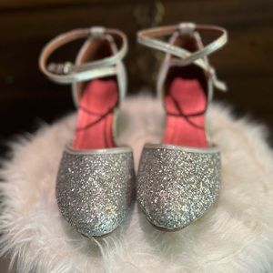 Sparkly strappy shoes